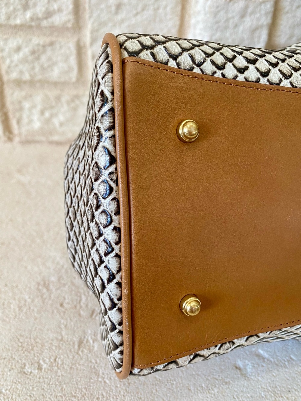 BLACK JAVA-LOUISE ROSE Brahmin Satchel - Picture 11 of 15